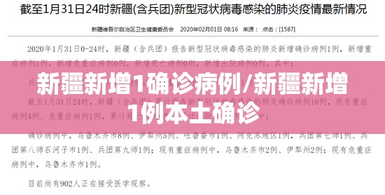 新疆新增1确诊病例/新疆新增1例本土确诊