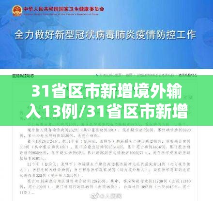 31省区市新增境外输入13例/31省区市新增境外输入确诊17例 31省区市新增境外输入13例/31省区市新增境外输入确诊17例