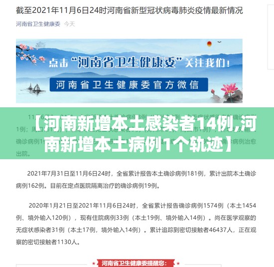 【河南新增本土感染者14例,河南新增本土病例1个轨迹】