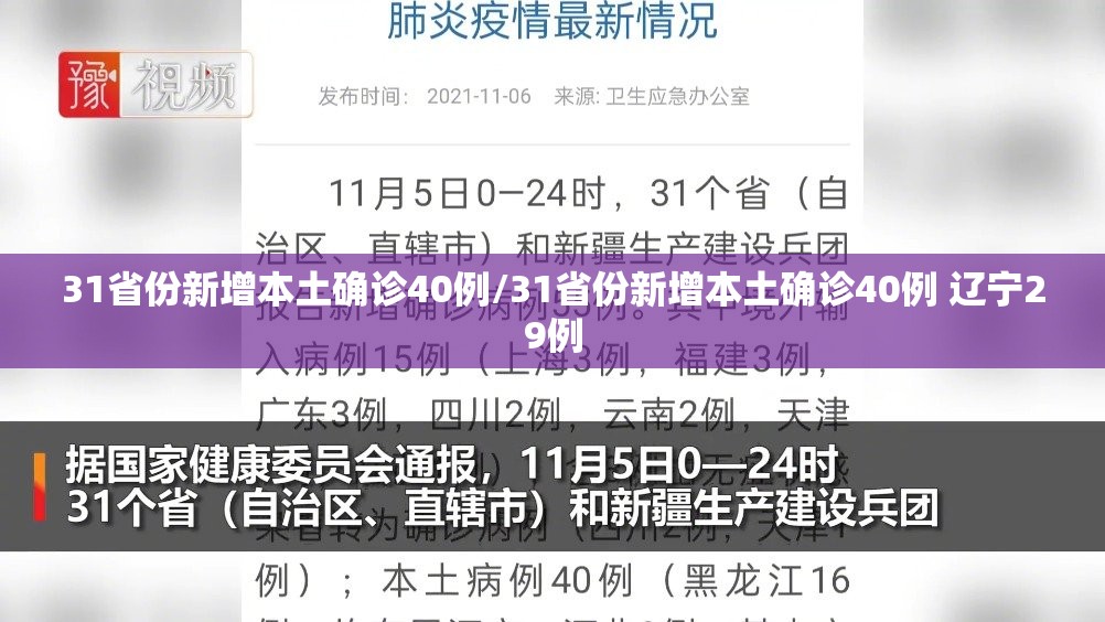 31省份新增本土确诊40例/31省份新增本土确诊40例 辽宁29例 31省份新增本土确诊40例/31省份新增本土确诊40例 辽宁29例