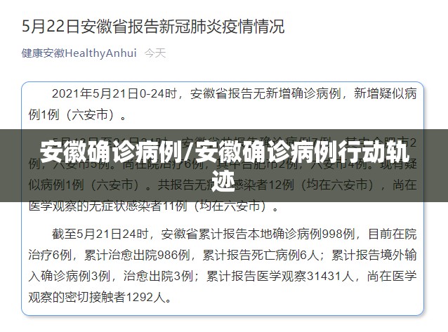 安徽确诊病例/安徽确诊病例行动轨迹