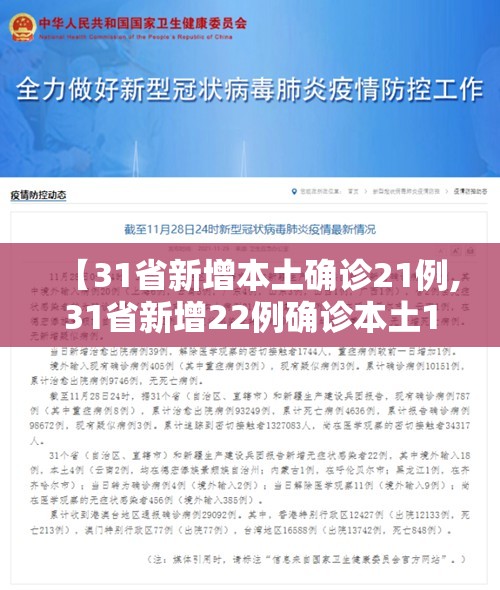 【31省新增本土确诊21例,31省新增22例确诊本土16例】