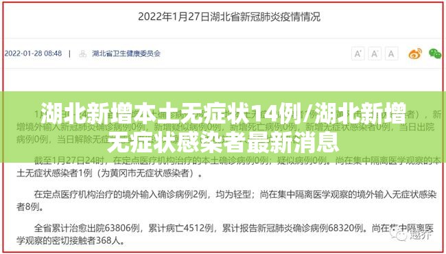 湖北新增本土无症状14例/湖北新增无症状感染者最新消息 湖北新增本土无症状14例/湖北新增无症状感染者最新消息