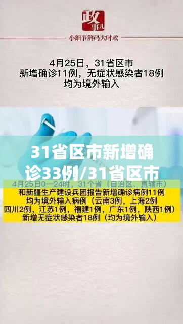 31省区市新增确诊33例/31省区市新增确诊32例 31省区市新增确诊33例/31省区市新增确诊32例