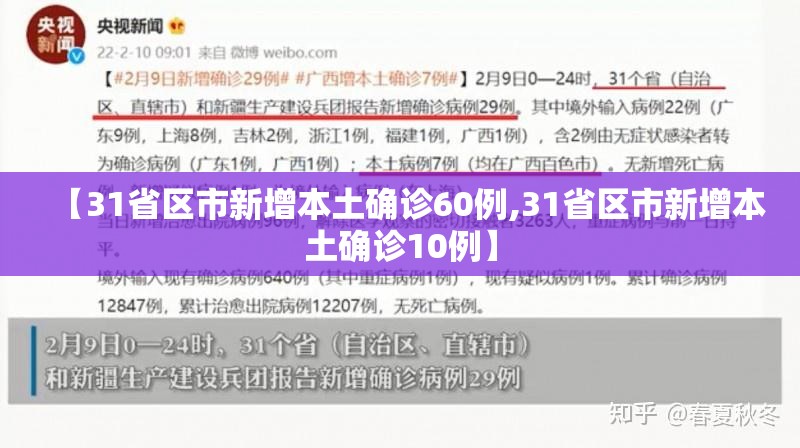 【31省区市新增本土确诊60例,31省区市新增本土确诊10例】