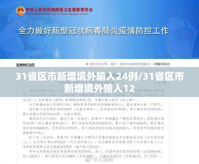 31省区市新增境外输入24例/31省区市新增境外输入12 31省区市新增境外输入24例/31省区市新增境外输入12