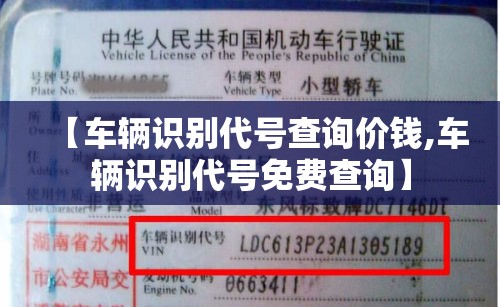 【车辆识别代号查询价钱,车辆识别代号免费查询】