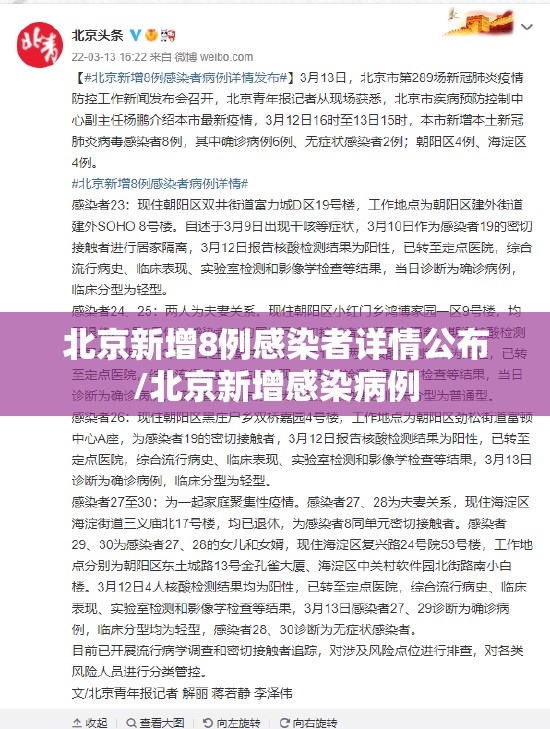 北京新增8例感染者详情公布/北京新增感染病例