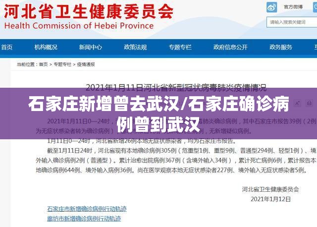 石家庄新增曾去武汉/石家庄确诊病例曾到武汉 石家庄新增曾去武汉/石家庄确诊病例曾到武汉