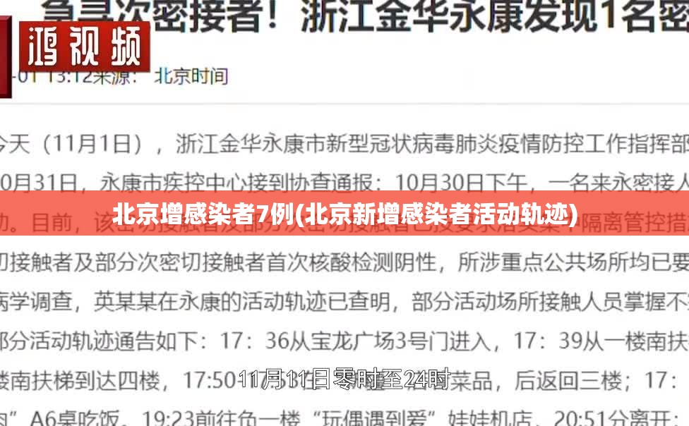 北京增感染者7例(北京新增感染者活动轨迹) 北京增感染者7例(北京新增感染者活动轨迹)