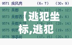 【逃犯坐标,逃犯被抓】 【逃犯坐标,逃犯被抓】