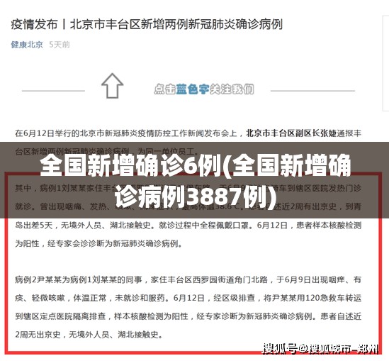 全国新增确诊6例(全国新增确诊病例3887例)