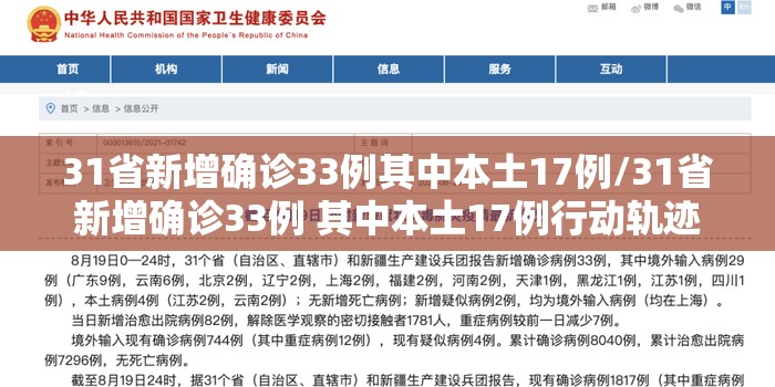 31省新增确诊33例其中本土17例/31省新增确诊33例 其中本土17例行动轨迹 31省新增确诊33例其中本土17例/31省新增确诊33例 其中本土17例行动轨迹