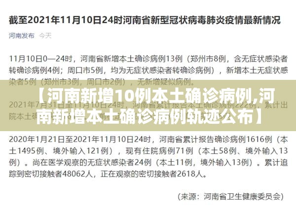 【河南新增10例本土确诊病例,河南新增本土确诊病例轨迹公布】 【河南新增10例本土确诊病例,河南新增本土确诊病例轨迹公布】