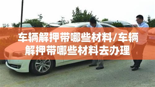车辆解押带哪些材料/车辆解押带哪些材料去办理