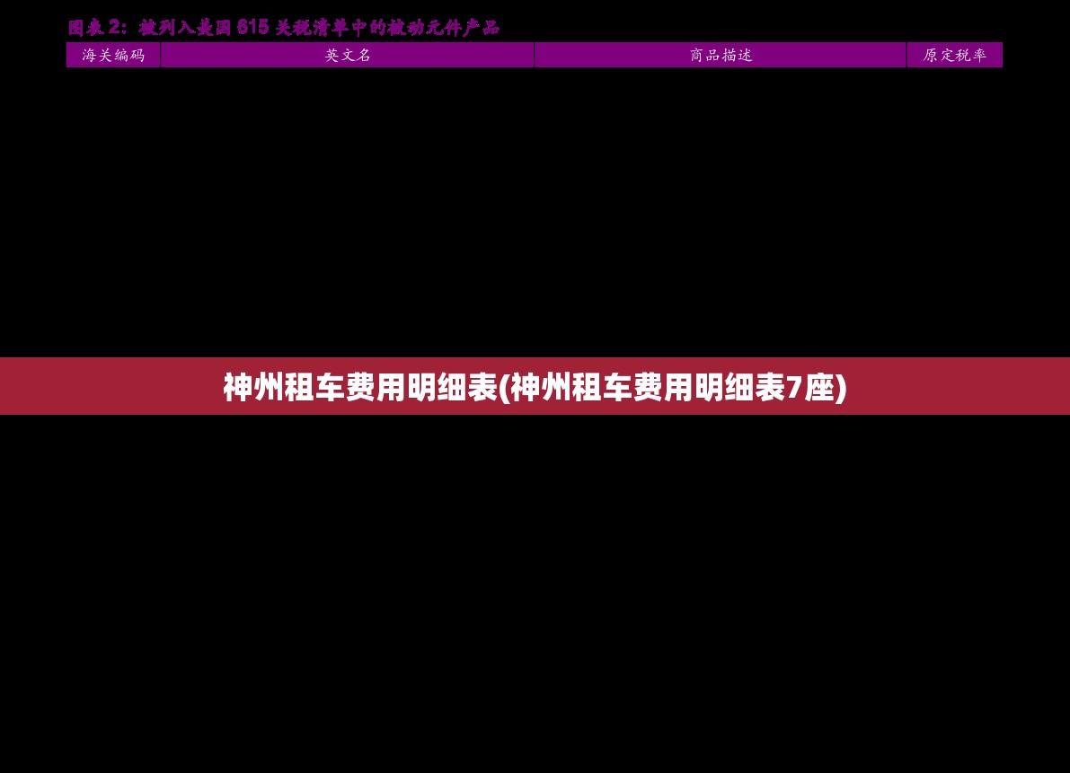 神州租车费用明细表(神州租车费用明细表7座) 神州租车费用明细表(神州租车费用明细表7座)