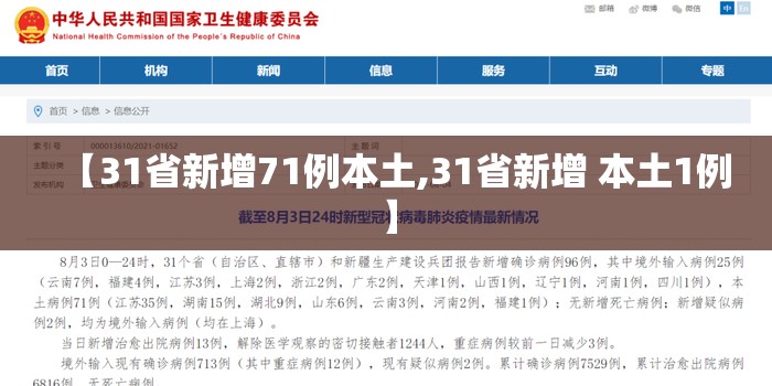 【31省新增71例本土,31省新增 本土1例】 【31省新增71例本土,31省新增 本土1例】