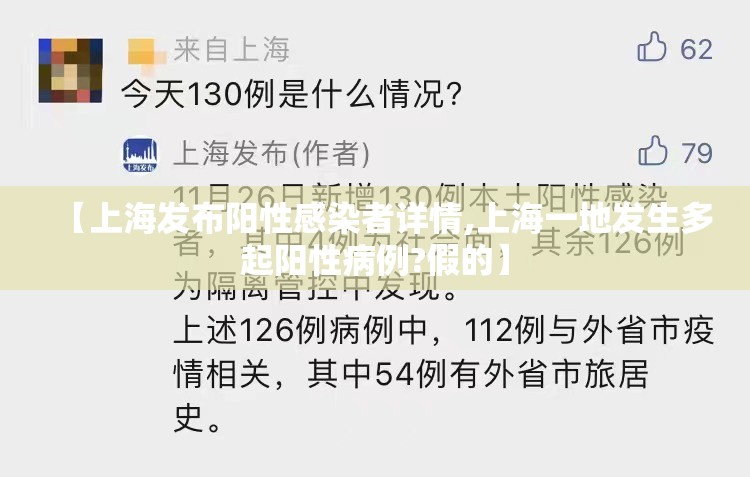 【上海发布阳性感染者详情,上海一地发生多起阳性病例?假的】 【上海发布阳性感染者详情,上海一地发生多起阳性病例?假的】