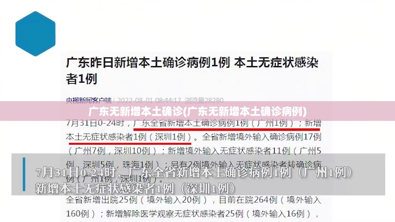 广东无新增本土确诊(广东无新增本土确诊病例) 广东无新增本土确诊(广东无新增本土确诊病例)