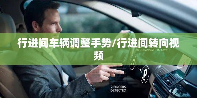 行进间车辆调整手势/行进间转向视频
