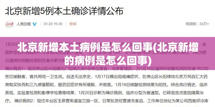北京新增本土病例是怎么回事(北京新增的病例是怎么回事) 北京新增本土病例是怎么回事(北京新增的病例是怎么回事)