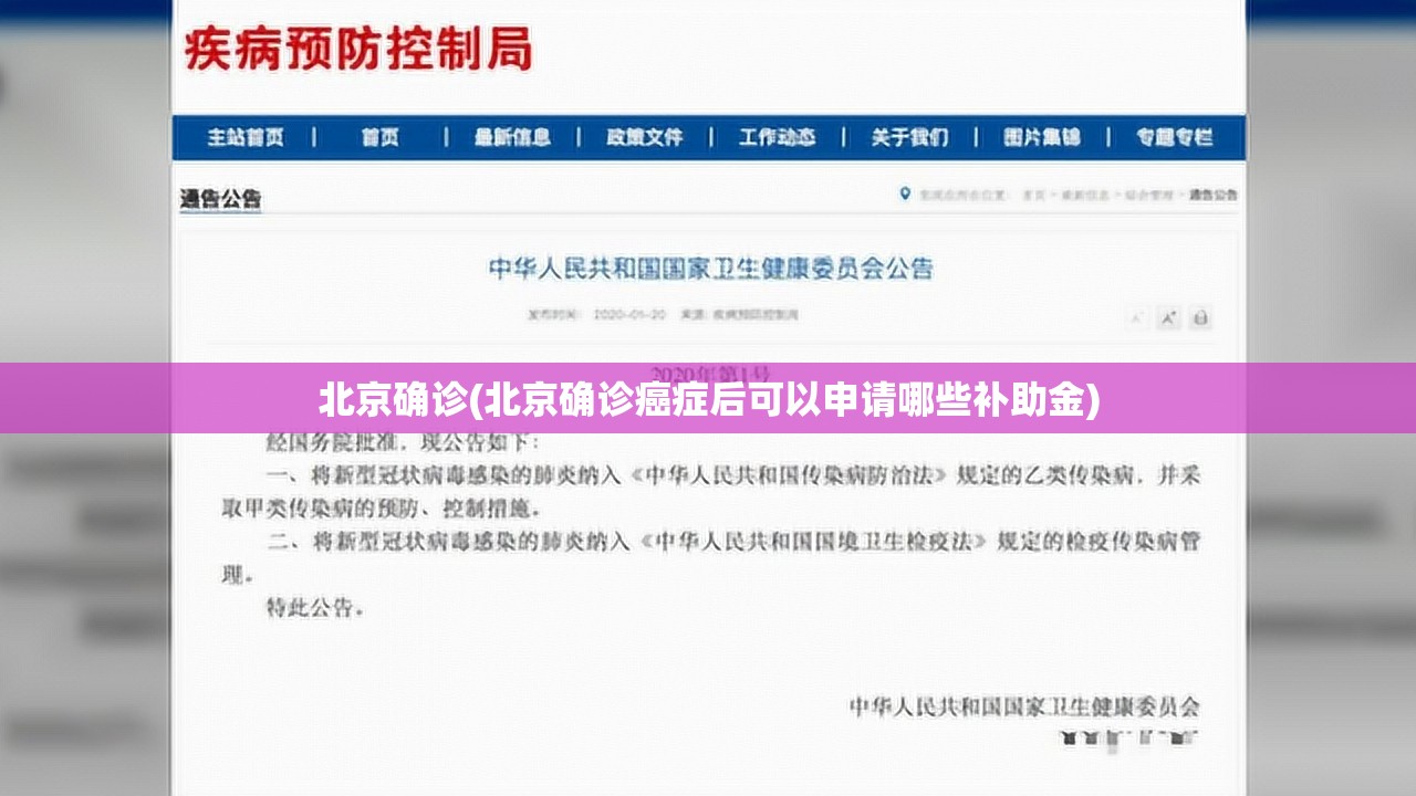 北京确诊(北京确诊癌症后可以申请哪些补助金) 北京确诊(北京确诊癌症后可以申请哪些补助金)
