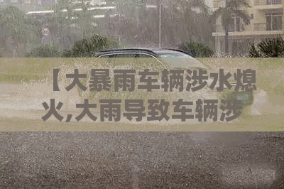 【大暴雨车辆涉水熄火,大雨导致车辆涉水】 【大暴雨车辆涉水熄火,大雨导致车辆涉水】