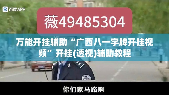 万能开挂辅助“广西八一字牌开挂视频”开挂(透视)辅助教程