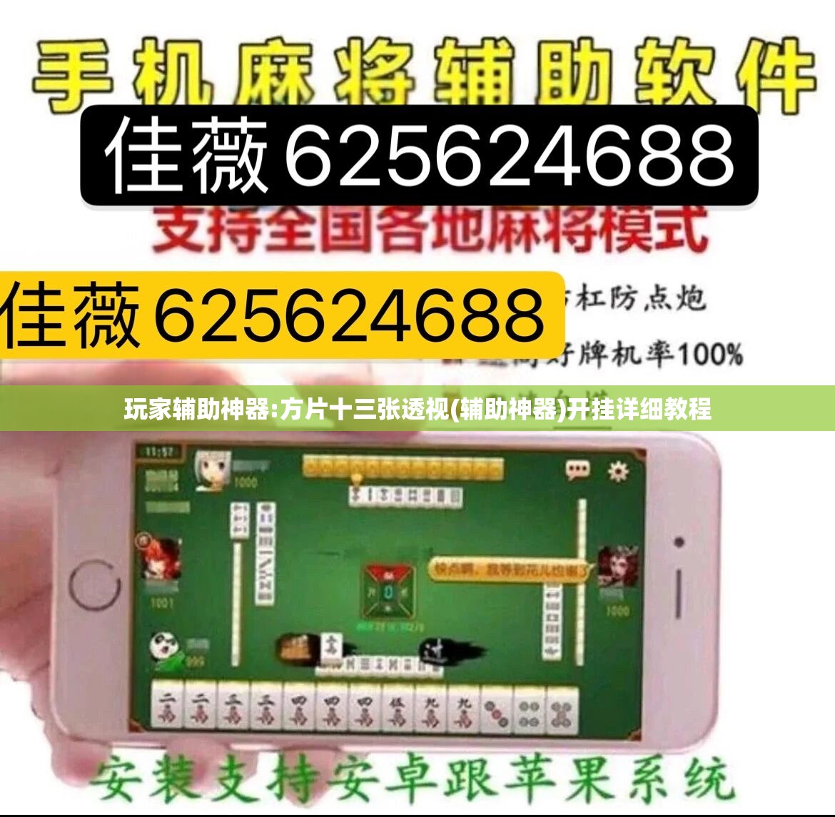 玩家辅助神器:方片十三张透视(辅助神器)开挂详细教程