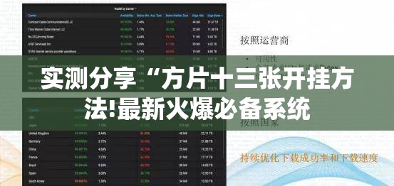 实测分享“方片十三张开挂方法!最新火爆必备系统 实测分享“方片十三张开挂方法!最新火爆必备系统