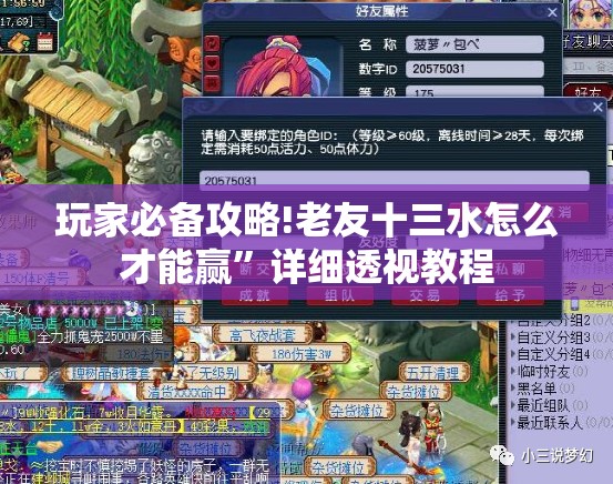 玩家必备攻略!老友十三水怎么才能赢”详细透视教程