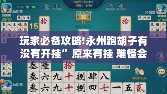 玩家必备攻略!永州跑胡子有没有开挂”原来有挂 难怪会一直输
