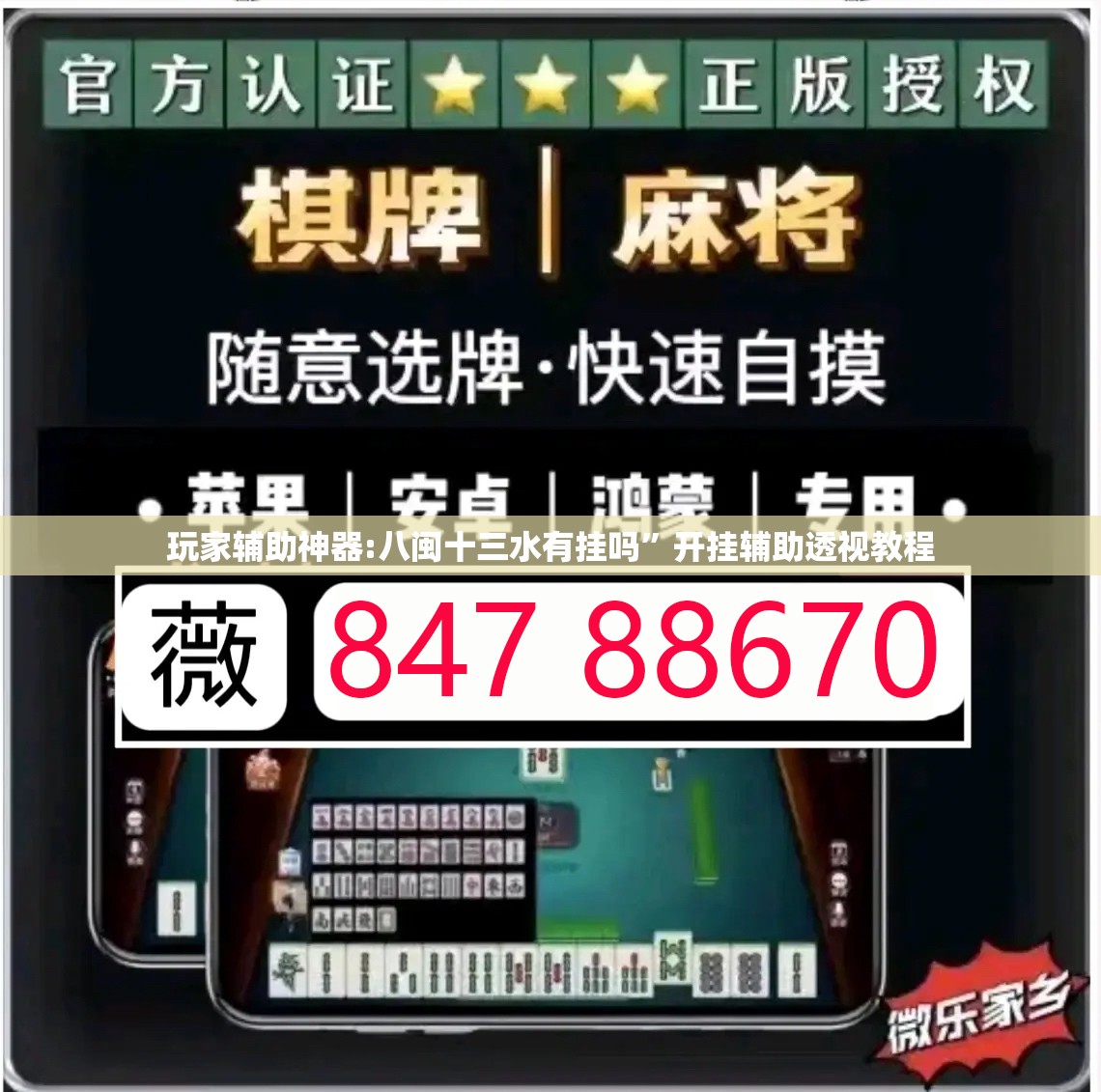 玩家辅助神器:八闽十三水有挂吗	”开挂辅助透视教程