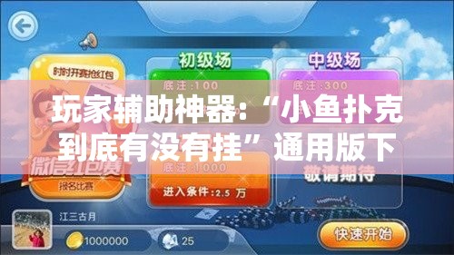 玩家辅助神器:“小鱼扑克到底有没有挂	”通用版下载教程