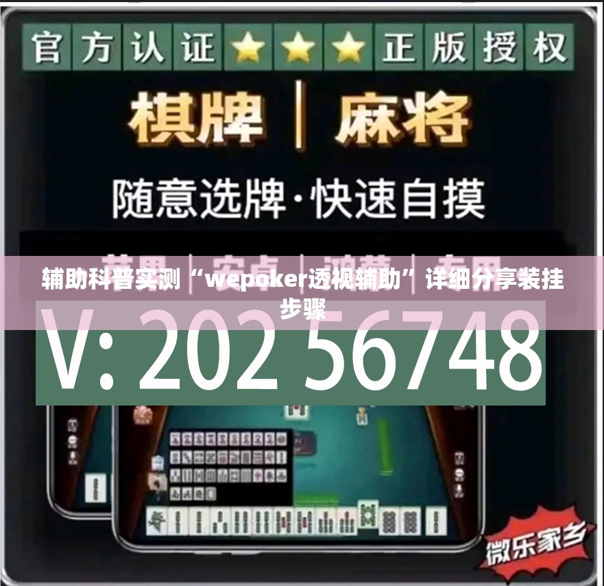 辅助科普实测“wepoker透视辅助”详细分享装挂步骤