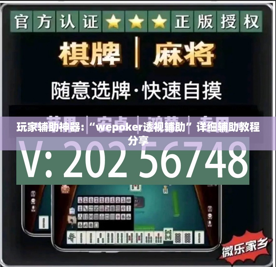 玩家辅助神器:“wepoker透视辅助”详细辅助教程分享
