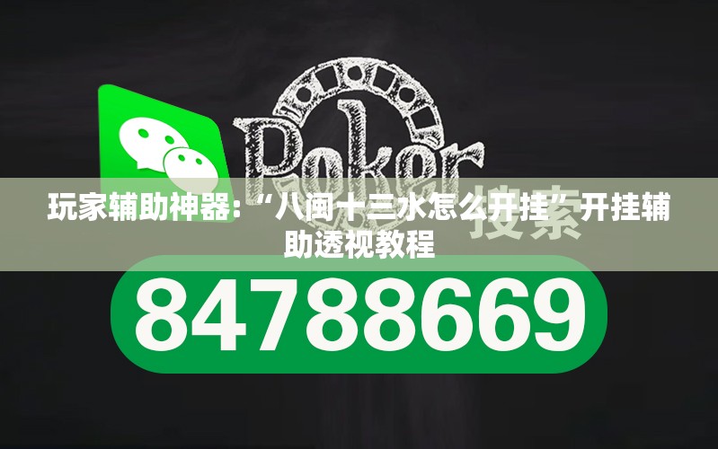 玩家辅助神器:“八闽十三水怎么开挂”开挂辅助透视教程