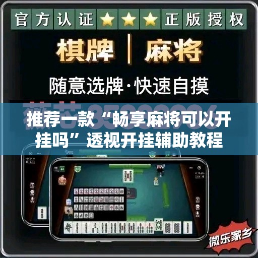 推荐一款“畅享麻将可以开挂吗”透视开挂辅助教程