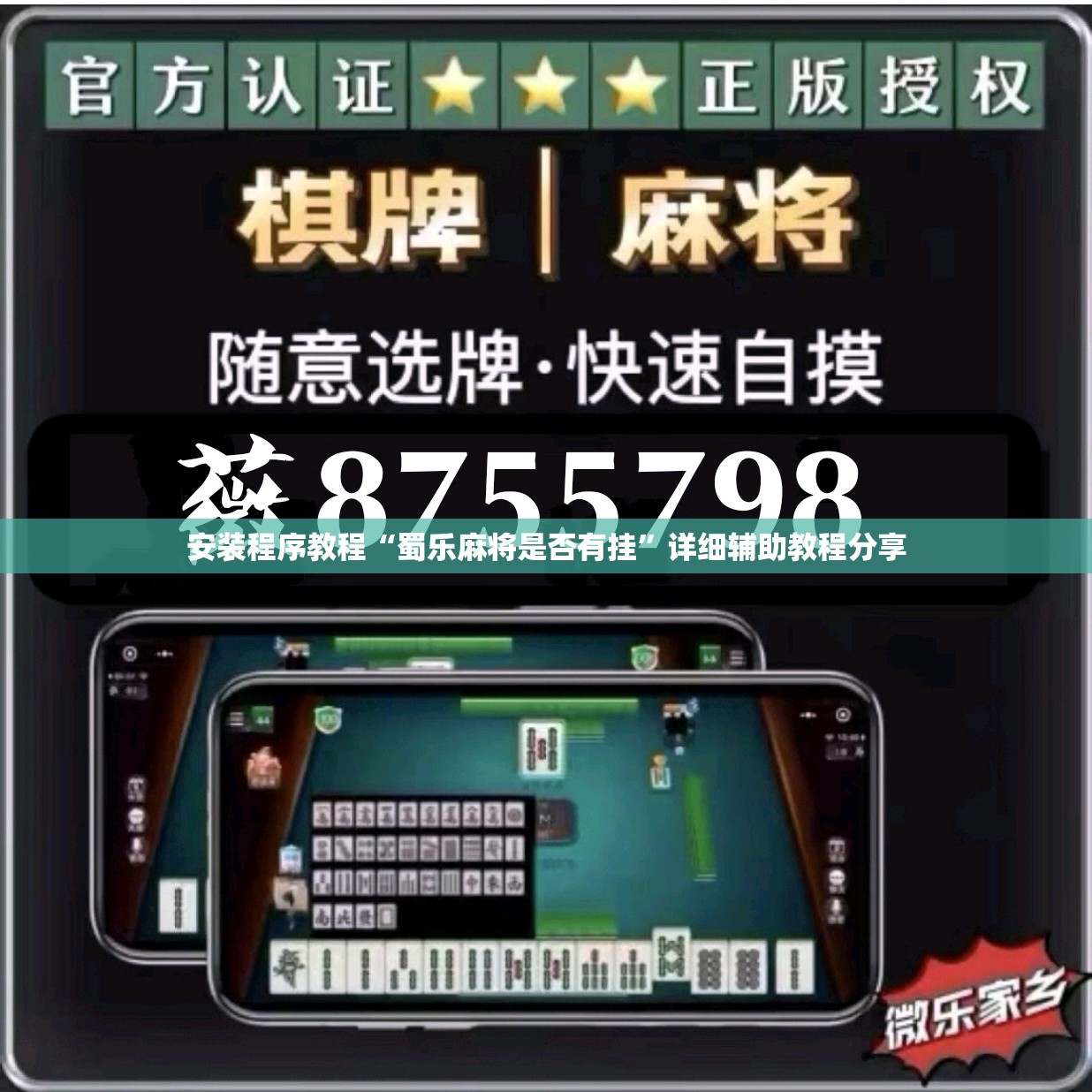 安装程序教程“蜀乐麻将是否有挂	”详细辅助教程分享