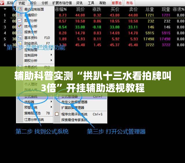 辅助科普实测“拱趴十三水看拍牌叫3倍	”开挂辅助透视教程