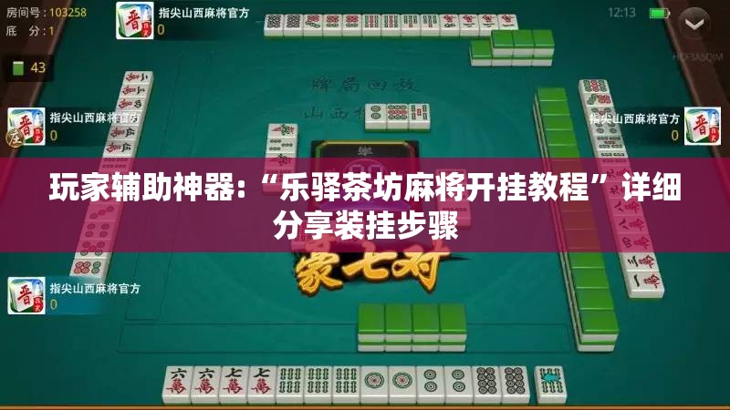 玩家辅助神器:“乐驿茶坊麻将开挂教程”详细分享装挂步骤